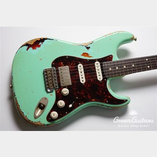 Xotic XSC-2 - Vintage Surf Green over 3 Tone Burst / Heavy Aged / Alder