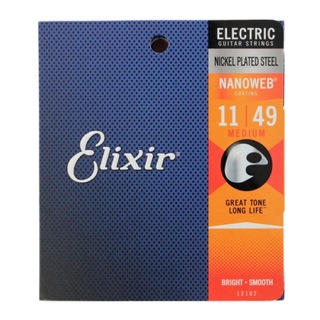 Elixirエリクサー 12102 NANOWEB Medium 11-49 エレキギター弦