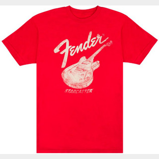 Fender Starcaster T-Shirt, Red, S【御茶ノ水本店】