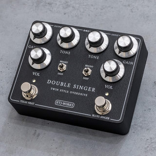 HTJ-WORKS DOUBLE SINGER -TWIN STYLE OVERDRIVE- Black 【TS系とブルースブレイカー系がひとつに!】【送料無料】