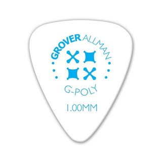 Grover Allman G-Poly(TM) ISO Shape Pro Picks 1.00mm(White)ｘ10枚セット