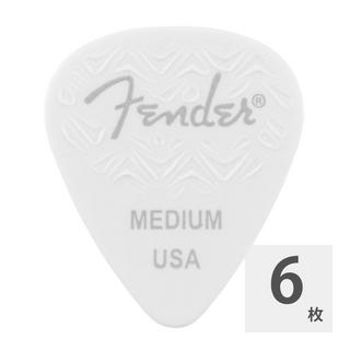 Fender フェンダー 351 Shape Wavelength Celluloid Picks White ピック 6枚入り