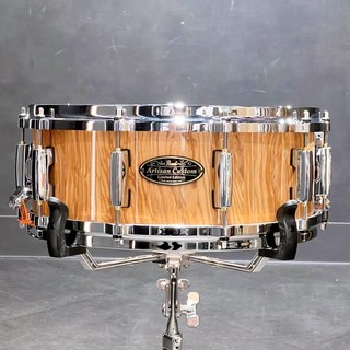 Pearl DAOL1455S/C #206 [Artisan Custom Limited ～Shell By DrumArt～ Snare Drums 14×5.5/Olive Tree/Glos...