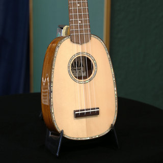 Ohana UkulelesTPK-70G, "Sopranino", Pineapple, Solid Spruce Top, Solid Mahogany Back & Sides, Gloss