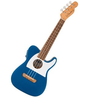 Fender Fullerton Tele Uke Walnut Fingerboard White Pickguard Lake Placid Blue フェンダー ウクレレ【梅田店】