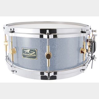 canopus The Maple 6.5x14 Snare Drum Silver Spkl