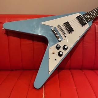 Gibson Custom Shop70s Flying V Dot Inlay Maui Blue w/Matching Headstock VOS【御茶ノ水FINEST_GUITARS】