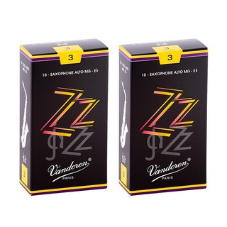 VANDOREN【2個セット】《硬さ：3》アルトサックス用リード バンドレン ZZ