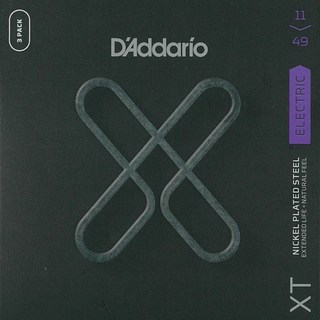 D'Addario XTE1149-3P XT Nickel Medium 3 Set Pack (.011-.049)