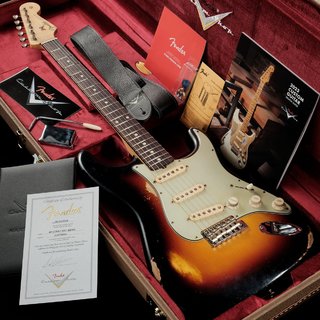 Fender Custom Shop Master Built 1960 Stratocaster Relic Wide Black 3 Color Sunburst by Andy Hicks【渋谷店】