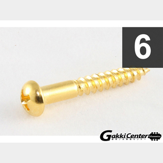 ALLPARTS Pack of 6 Gold Tremolo Mounting Screws/7520