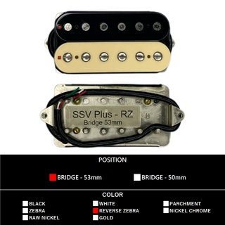 Suhr SSV+ Bridge 53mm (Reverse Zebra)