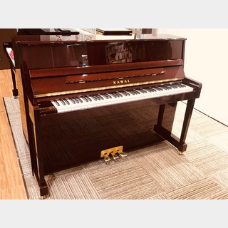 KAWAIK-114SN マホガニー艶出し塗装仕上げ アップライトピアノ 88鍵盤 島村楽器オリジナルモデル