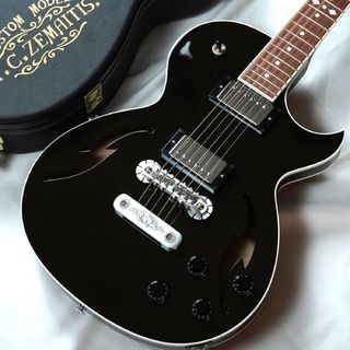 Zemaitis Virtuoso Series V22SH/P, Translucent Black セミアコ構造