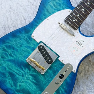 Fender 2024 Collection Made in Japan Hybrid II Telecaster QMT -Quilt Aquamarine-