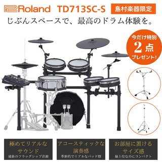 Roland TD713SC-S 電子ドラム V-Drums フラッグシップ【島村楽器限定モデル】【新音源 V71】【納期お問い合わせ下