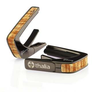 Thalia CaposGIBSON BLACK CHROME HUMMINGBIRD TREBLE NOSE - HAWAIIAN KOA