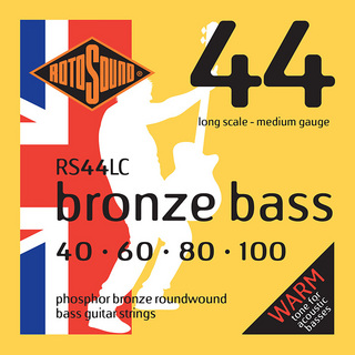 ROTOSOUND Bronze Bass 44 Medium Phosphor Bronze Roundwound, RS44LC (.040-.100)
