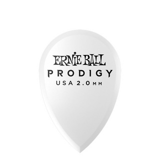 ERNIE BALLアーニーボール 9336 2.0mm White Teardrop Prodigy Picks 6-pack ギターピック