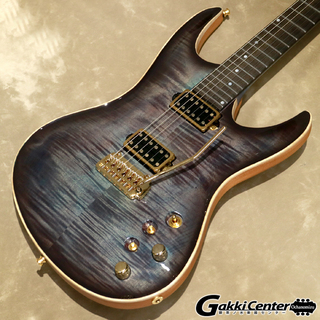Valenti Guitars Nebula Carved, Violet Blue(dark burst)