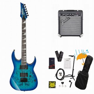 Ibanez GRGR221PA Aqua Burst GRGR221PA-AQB 入門用 海外限定モデル  Fender 10Wアンプ付属エレキギター初心者セッ