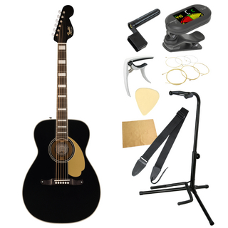 Fenderフェンダー MALIBU VINTAGE Black エレクトリックアコースティックギター 入門9点 初心者セット