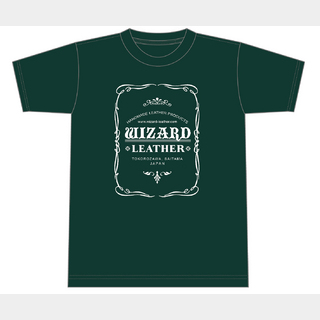 wizard leatherTシャツ(Mサイズ/ディープ・グリーン)