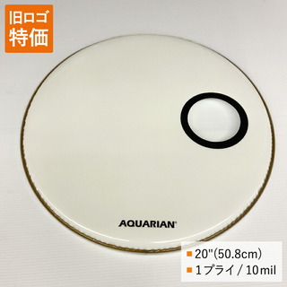 AQUARIAN ドラムヘッド SMPTCC-20W 20インチサイズ Gloss White アクエリアン