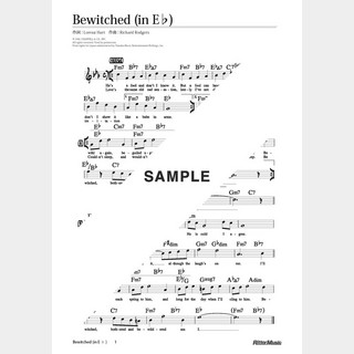 楽譜 Bewitched（in E♭）