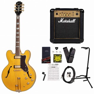 Epiphone Sheraton with Frequensator Natural エピフォン シェラトン MarshallMG10アンプ付属エレキギター初心者セ