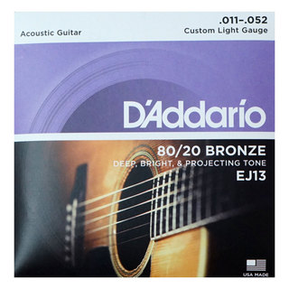 D'Addario ダダリオ EJ13 Bronze Custom Light アコースティックギター弦