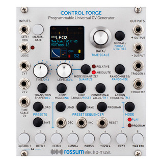 Rossum Electro Music Control Forge ユーロラック・モジュラーシンセサイザー CVジェネレーター