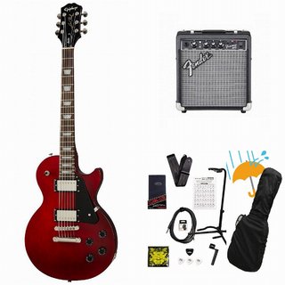 EpiphoneInspired by Gibson Les Paul Studio Wine Red エレキギター レスポール スタジオ Fender 10Wアンプ付属エ