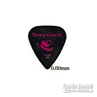 PICKBOY GP-TG-TB/06 Terry Gould Guitar Pick Teardrop 0.60mm, Black