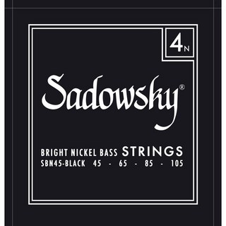 SadowskyELECTRIC BASS STRINGS Bright Nickel 4ST(45-105) SBN45/Black