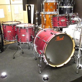 PearlReference PURE 5pc Drum Kit / Scarlet Ash w/Black Nickel Parts & Red Logo Front Head 【Drum Stati...