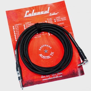 Colossal CableBrooklyn Instrument Cable  11FT [ST-RT] [Black]【AmpStation LOGO】