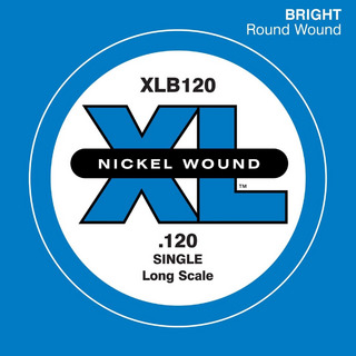 D'Addario XLB120 ベース弦 XL Nickel Wound Long Scale 120 【バラ弦1本】