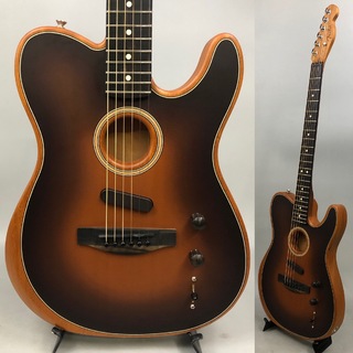 Fender American Acoustasonic Telecaster All-Mahogany Ebony Fingerboard Bourbon Burst