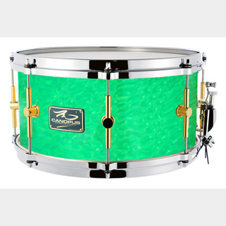 canopus The Maple 8x14 Snare Drum Signal Green Ripple