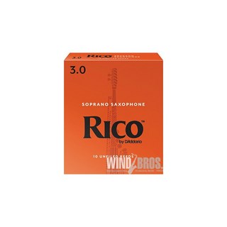 D'Addario Woodwinds/RICOソプラノサックス用リード リコ(RICO) 硬さ:3