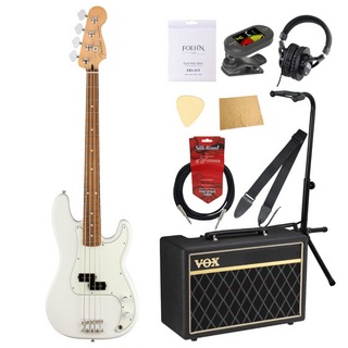Fender Player Precision Bass PF Polar White フェンダー エレキベース VOXアンプ付き 入門10点 初心者セット