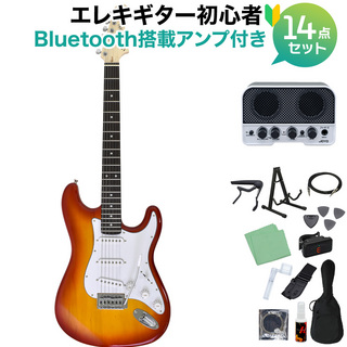 Photogenic ST-180 CS エレキギター初心者14点セット Bluetooth搭載ミニアンプ付