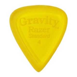 Gravity Guitar Picks Razer -Standard Master Finish- GRAS4M 4.0mm Yellow ギターピック