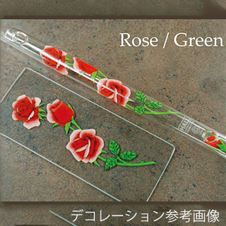 HALL CRYSTAL C Piccolo:Red Rose with Green（ローズ/グリーン）[11215](ご予約受付中)