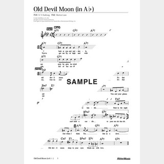 楽譜Old Devil Moon（in A♭）