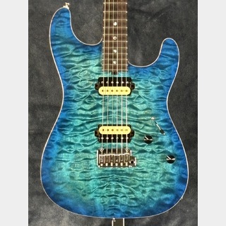 Red House Guitars #1 General S/HH Bora Bora Blue Burst Quilted