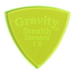 Gravity Guitar Picks GSSS15P GSSS15 PStealth - Standard - Stealth［1.5mm, Fluorescent Green］