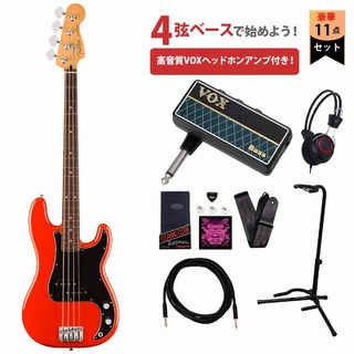 Fender Player II Precision Bass Rosewood Fingerboard Coral Red フェンダー VOXヘッドホンアンプ付属エレキベー