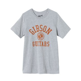 Gibson GA-TEE-COLG-GRY-SM Collegiate Tee (Heather Gray) Small ギブソン Tシャツ Sサイズ【WEBSHOP】